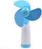 JDYYICZ Mini Handheld Fan Personal Fan Battery Soft Foam Blades Powered for Home and Travel (Blue 1pcs)...