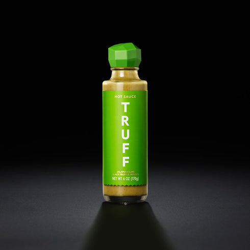 TRUFF Jalapeño Lime Hot Sauce, Gourmet Hot Sauce with Black Winter Truffles, Green Jalapeño Peppers, Black Truffle Oil, Unique Flavor Experience i...