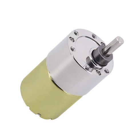 520 High Torque Micro Brush DC Motor Low Speed Gear Reduction Motor Eccentric Shaft Gearbox Diameter 37mm High Torque All Metal Gear Electric Micr...
