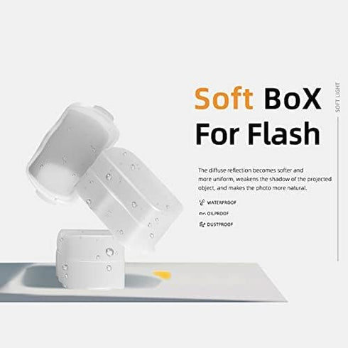 Camera Flash Bounce Diffuser Light Softbox for speedlight, Compatible with Canon 560 565EX 580EX Godox V850 V860 TT600 TT685...
