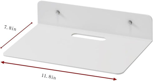 Floating TV Shelf Projector Shelf,Wall Mount TV Shelf - Holds up to DVD Component Shelf - Perfect for Projector, WiFi Router, Game Console and Cab...
