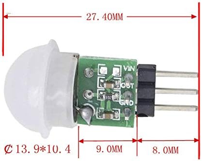5PCS HC-SR312 AM312 Mini Pyroelectric Infrared PIR Human Sensor Module Modules Body Motion Automatic Detector DC 2.7 to 12V for Arduino Raspberry ...