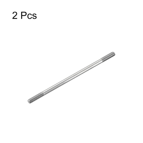 MECCANIXITY 304 Stainless Steel Push Rod Connector Double End Threaded Rod for DIY RC Car, Boat, Car, Airplane, Helicopter Model&DIY Material, M3x...