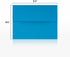LUXPaper A2 Invitation Envelopes | Peel & Press | 4 3/8" x 5 3/4" | Pool Blue | 80lb. Text | 50 Qty...