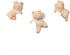 Ebrima Set of 3 Cute Animal Figurines Planter Pot Hanger Decorations, Resin Hanging Climbing Pig Sculpture Outdoor Statues Ornaments for Flower Po...