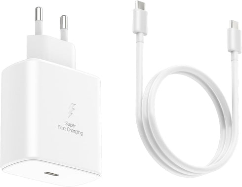 45W Europe Super Fast Charger European Travel Plug Adapter for Samsung Galaxy S24 S23 S22 S21 Ultra Plus iPhone MacBook iPad EU International Powe...