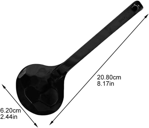 Hemoton Soup Ladle 5pcs Melamine Ramen Spoons Soup Eating Spoons Long Handle Soup Ladles Asian Soup Spoon for Asian Soup Cooking Gravy Ladle...