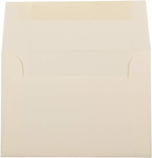 JAM PAPER 4Bar A1 Strathmore Invitation Envelopes - 3 5/8 x 5 1/8 - Ivory Wove - 50/Pack...