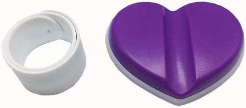HONEYSEW New Heart Magnetic Wrist Pin Holder Sewing Pin Cushion Caddy Storage Case Sewing Tool (Purple Magnetic pin Cushion Caddy)...
