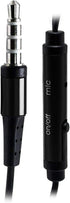 Bastex Universal Earphone/Ear Buds 3.5mm Stereo Headphones in-Ear Tangle Free Cable with Built-in Microphone Earbuds for iPhone iPod iPad Samsung ...
