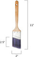 Paint Brush Set - 3 Each - 2 Inch Angle Brush Set for All Latex & Oil Based Paint and Stains...