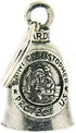 Guardian Bell ST. Christopher Complete Motorcycle KIT W/Hanger & Wristband...