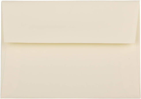 JAM PAPER 4Bar A1 Strathmore Invitation Envelopes - 3 5/8 x 5 1/8 - Ivory Wove - 50/Pack...