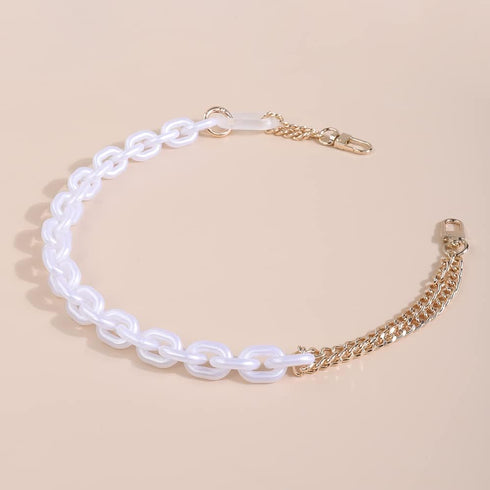 Handbag Acrylic Strap Chain Shoulder Cross Body Purse Bag Straps Replacement Chain White (Style 3)...