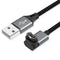 AGVEE 2 Pack 3.3ft Angled 90 Degree Braided Charger Cable Charing Cord for Garmin Watch Fenix 5 6 7, Vivoactive, Instinct, Venu, Tactix, Forerunne...