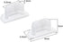 uxcell 20pcs Silicone Micro USB Cap Port Cover Anti Dust Protector 6.5mmx2.3mm Clear...