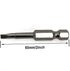 5 Pcs 50mm 1/4 Hex Shank Magnetic Triangle Head Screwdriver Bit Set S2 Steel Screwdriver Bits Triangle Drill Bit...