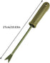 Garden Weed Puller Tool Hand Weeder Tool with Ergonomic Handle Stainless Steel Straight Weeder 10.63inch Weed Removal Deeper Digging Sharp V Garde...