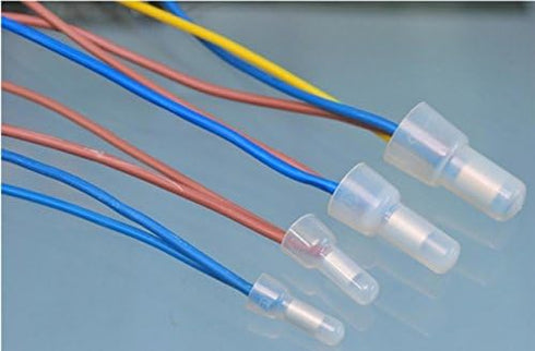 Rextin 1000pcs Transparent CE5 Protective Closed End Wire Crimp Connector Cap (1000pcs)...