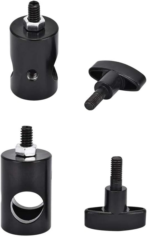 4PCS Light Stand Adapter Aluminum Rapid Adapter Convert with 1/4" Screw DSLR Mount Bracket Multi Functional Mount Bracket Adapter, Photo Studio, L...