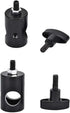4PCS Light Stand Adapter Aluminum Rapid Adapter Convert with 1/4" Screw DSLR Mount Bracket Multi Functional Mount Bracket Adapter, Photo Studio, L...