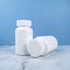 Othmro PE Plastic Lab Chemical Reagent Bottles 5pcs, 51ml/1.72oz Wide Mouth 28mmID Round Sample Liquid Storage Container Sealing Bottles White wit...
