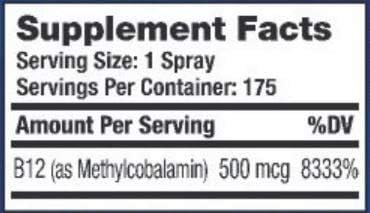 Pure Advantage Liquid Vitamin B12 Methylcobalamin Spray, 1 Ounce...