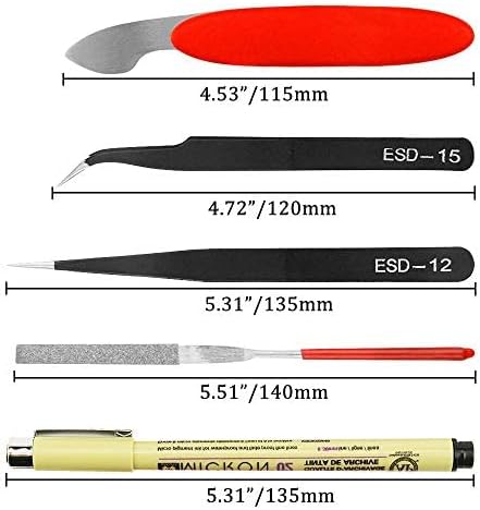 XINGYHENG 12Pcs Modeler Basic Tools Craft Set Gundam Model Tools Kit Hobby Building Tool Kit for Model Assemble Building Repairing and Fixing DIY ...