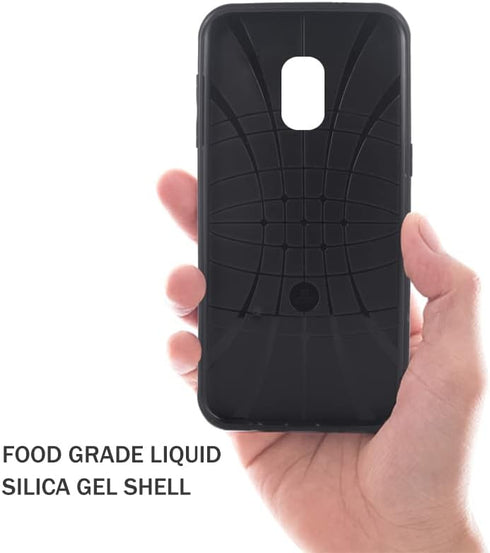 ELISORLI Compatible with Samsung Galaxy J3 Orbit J 3 Star 2018 3J Achieves Case Rugged Thin Cell Anti-Slip Rubber TPU Mobile Phone Cover for Glaxa...