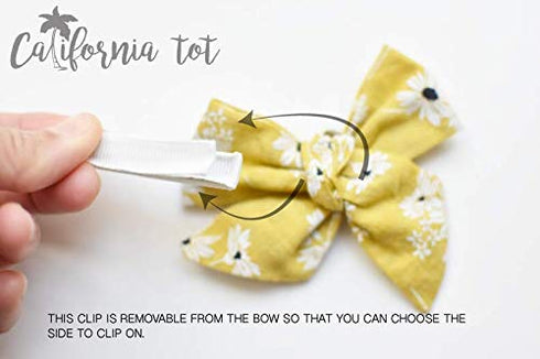 California Tot Non-Slip Fully Lined Alligator Clip Hair Accessories for Fine Hair, Little Girls, Toddlers (Kimono Clip Set of 4)...