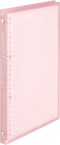 Maruman KULUFIT B5 size 26-ring binder, Soft & Flexible cover with 10 6mm ruled loose sheet, Translucent LIGHT PINK, 1 EA (F020-38)...