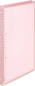 Maruman KULUFIT B5 size 26-ring binder, Soft & Flexible cover with 10 6mm ruled loose sheet, Translucent LIGHT PINK, 1 EA (F020-38)...