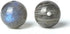 100Pcs Natural Stone 6mm Grey Moonstone Round Loose Gemstone Energy Healing Beads Hole Size 1mm DIY Smooth Beads for Bracelet Necklace Earrings Je...