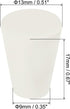 MECCANIXITY Rubber Tapered Plug 9mm to 13mm Solid Test Tubes Bungs Stopper White for Lab Home 10 Pieces...