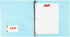 JAM PAPER Plastic 1 inch Binder - Light Blue 3 Ring Binder - Sold Individually...