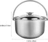 Zerodeko Stainless Steel Stock Pot With Lid Stew Cooking Pot Soup Pot Stew Simmering Pot Stockpot Pasta Pot Cookware For Home Kitchen Restaurant 1...