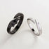 LIFKOME 2pcs Angel Devil Wings Adjustable Ring for Men and Women Black White Couple Ring Silver Couple Matching Jewelry for Engagement Marry Weddi...