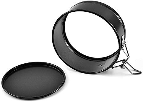 Tellshun Springform Pan Set, 4 Inch Mini Baking Mold 4 Pieces Round Leakproof Nonstick Removable Bottom Bakeware for Mini Cheesecakes, Pizzas, and...