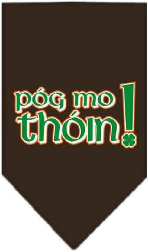 Pet and Dog Bandana Screen Printed, Pog Mo Thoin Yellow Large...