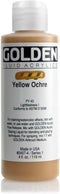 Golden Fluid Acrylic, 4 ounce bottle, Yellow Ochre (2407-4)...