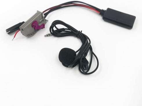 Bluetooth AUX Adapter Music MP3 Aux-in Audio Cable Microphone Handsfree Compatible with Audi A3 A4 A6 A8 TT R8 RNS-E 32Pin......