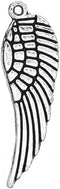 VIDRIO Pack of 80 Angel Wings Charms Pendants Silver Craft Supplies for Jewelry Making Tibetan Accessories for Bracelets Necklace DIY...