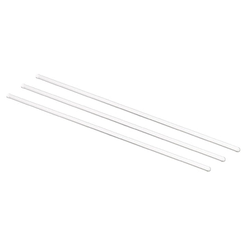 MECCANIXITY 3.3 Borosilicate Glass Stick 7.87" Length 4mm Dia Stir Rod Mixing Tools with Both Ends Round for Lab Kitchen Science 3Pcs...
