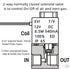 AOMAG® 1/8" 2 Way Normally Closed Pneumatic Aluminum Electric Solenoid Air Valve 12V DC...