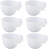 6 Pcs Mini Bird Food Bowl Feeder, Parrot Convenient Hanging Container, Plastic Pigeon Bird Cage Dish (White)...