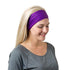 RiptGear Stretch Sport Headband for Women (Solid Purple) — Made of Non-Slip Sweat Wicking Fabric — Great for Yoga, Running or The Gym — Soft Headb...