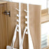 5 Layers Over The Door Hook Organizer Rack Hanger Backpack Handbag Door Hook, Pack of 2 (Black)...