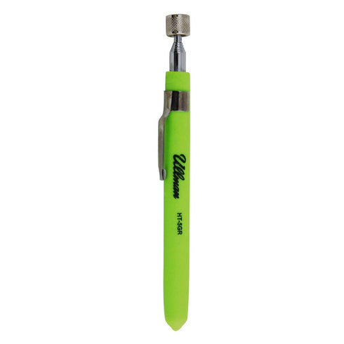 Ullman Devices Devices HT-5GR Pocket Magnetic Pick-Up Tool with Power Cap, Lifts 2-1/2 lb, 5-1/2" to 25-1/2" Length, Neon Green...