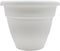 The HC Companies 12 Inch Caribbean Planter - Lightweight Indoor Outdoor Plastic Plant Pot for Herbs and Flowers, White...