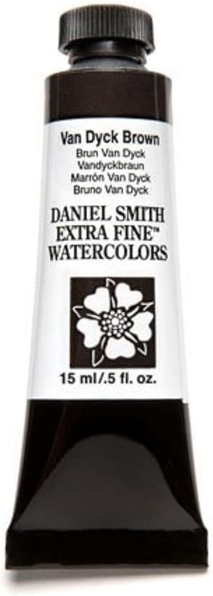 Daniel Smith Extra Fine Watercolor 15ml Paint Tube, Van Dyke Brown (284600110), 0.5 Fl Oz (Pack of 1)...